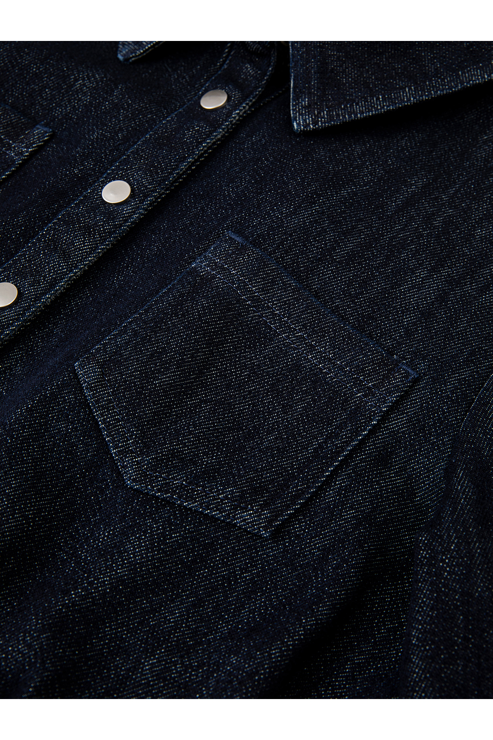 Blue Vintage Lapel Fleece-Lined Denim Dress