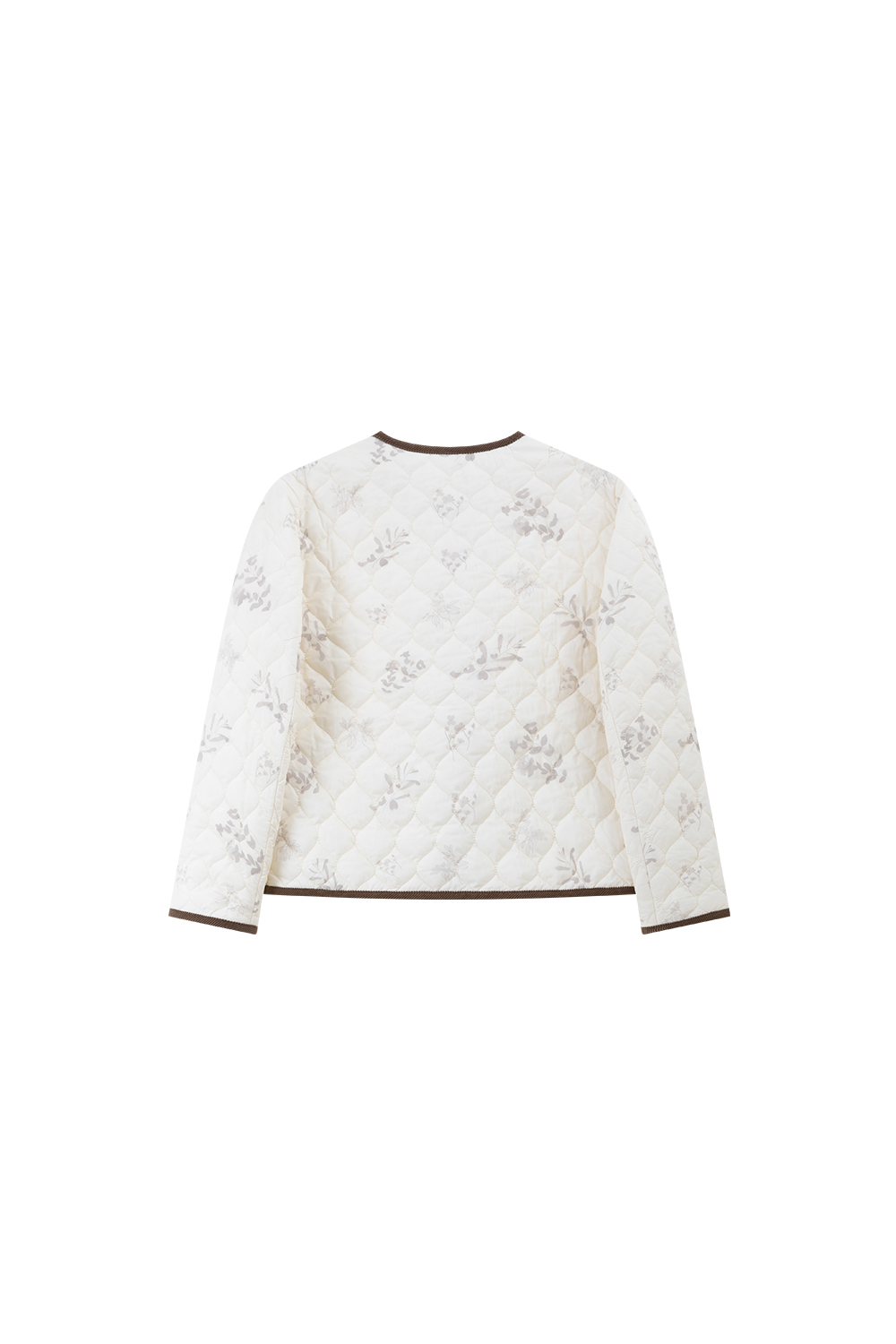 Apricot Printed Short Cotton Padded Jacket