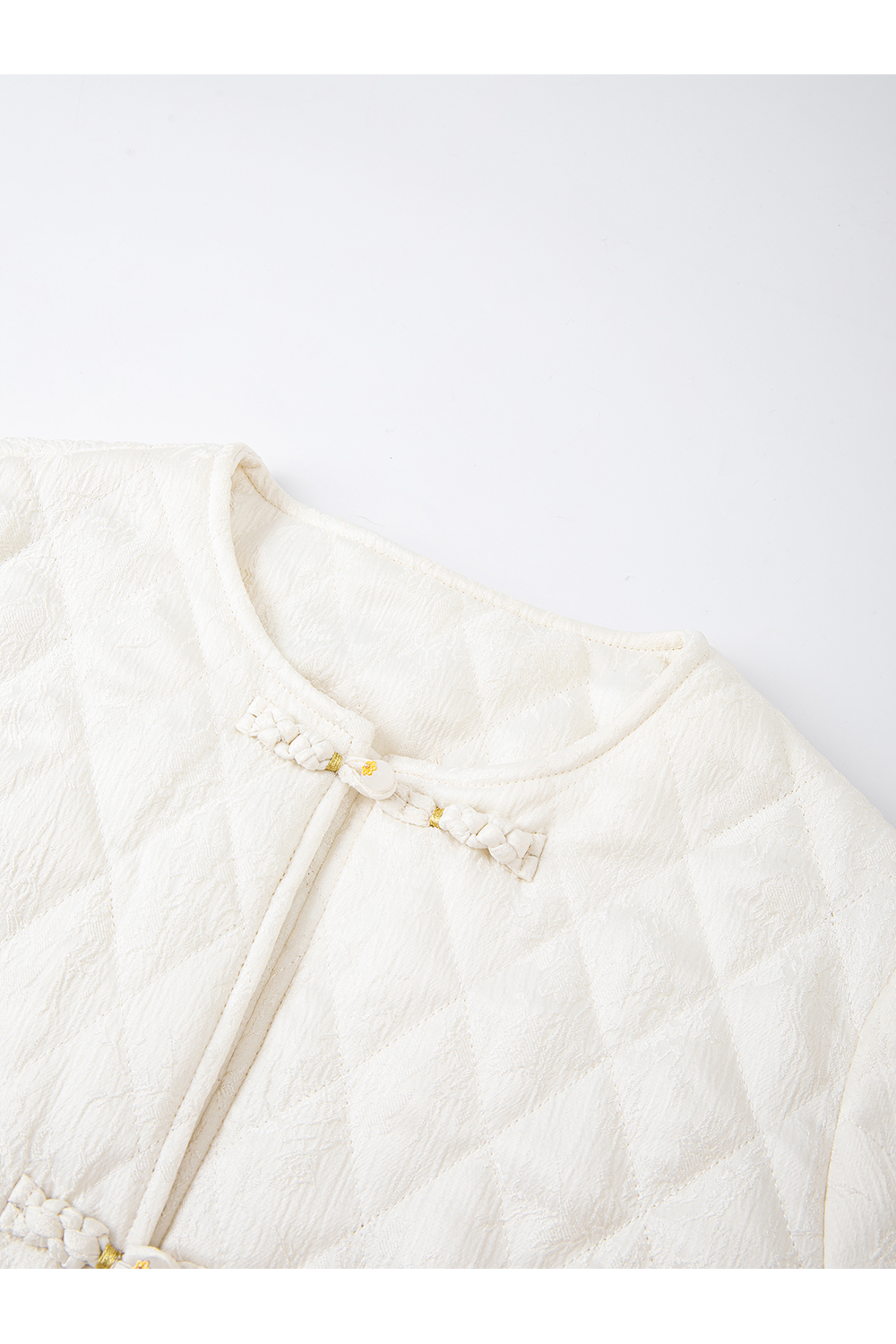 Chinese-Style Jacquard Cotton Padded Jacket