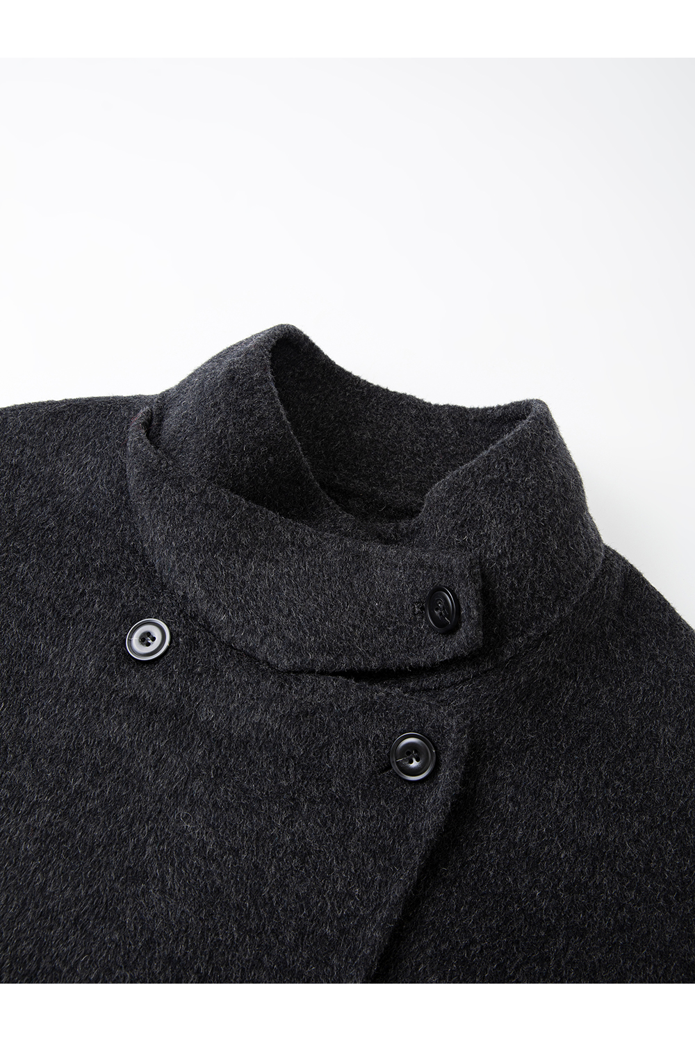 Warm Stand-Collar Long Overcoat