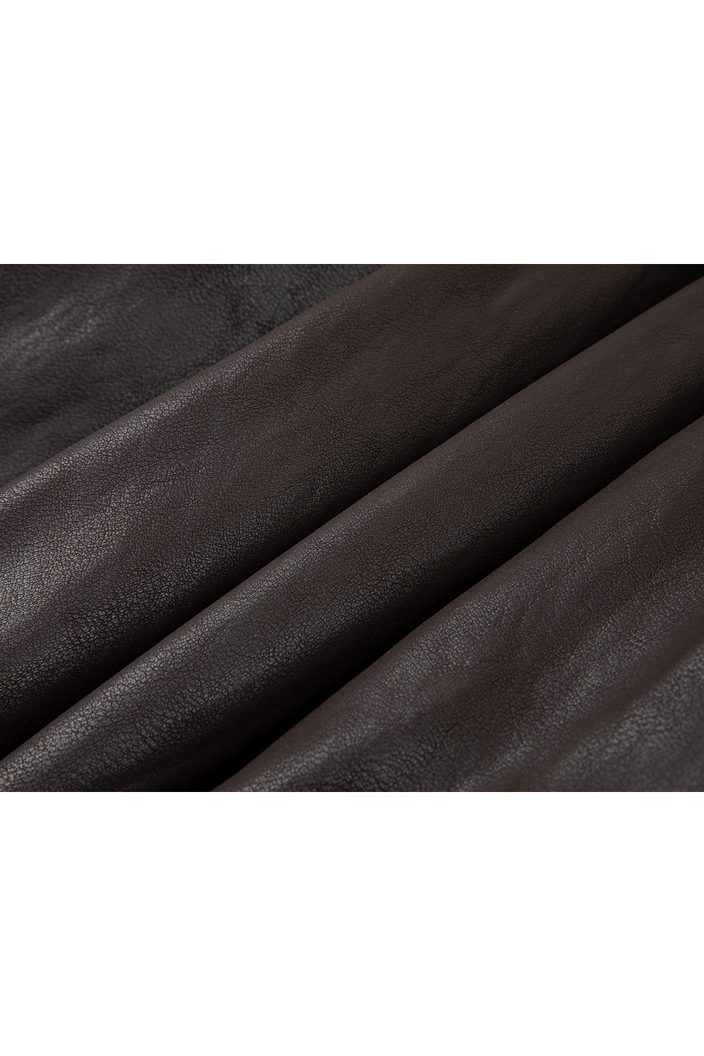 Fur - collared leather jacket