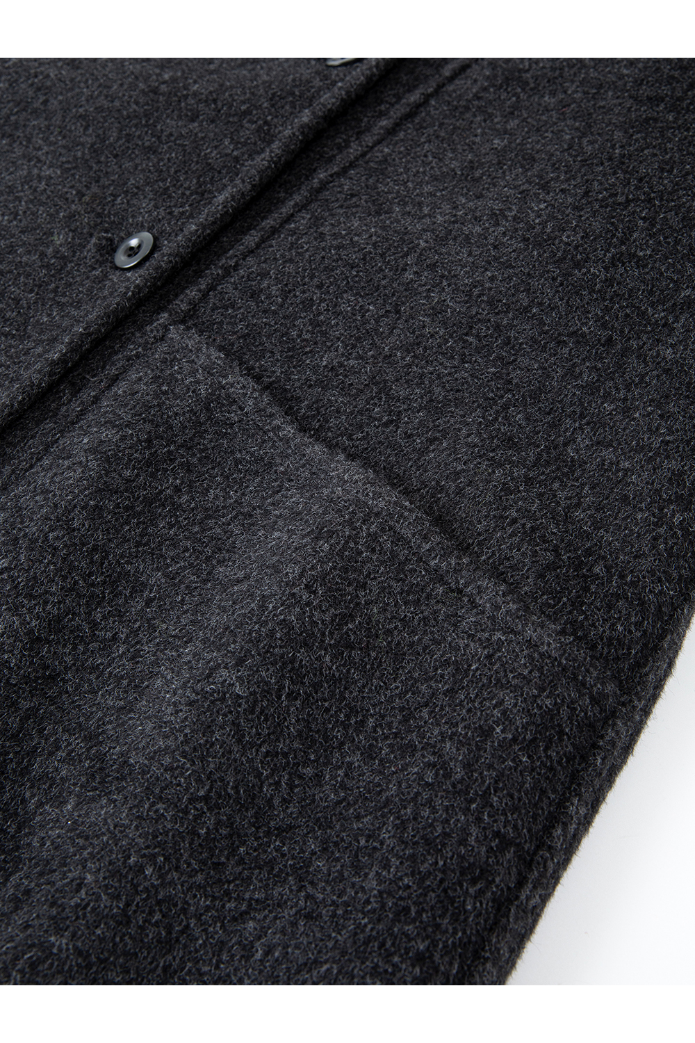 Stand-up Collar Double-faced Wool Coat