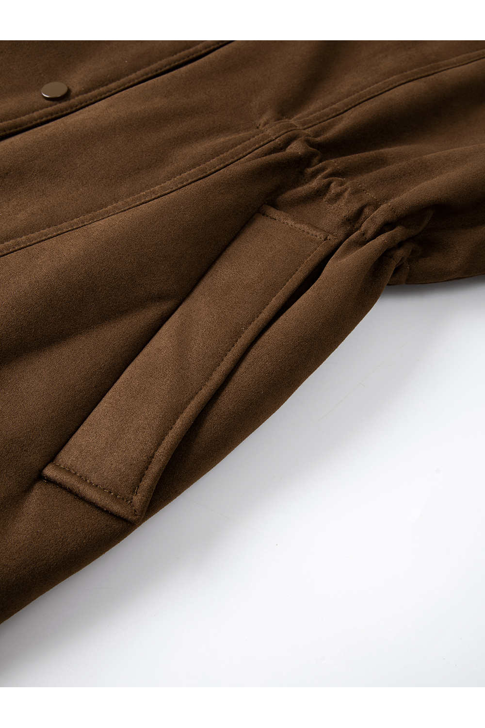 Color-block stand collar padded jacket