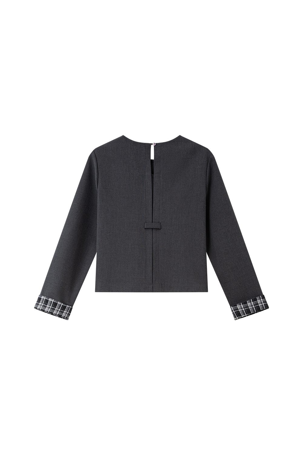 Effortless Gray Knit Top & Palazzo Pants Office Set-VIMLYSTORE