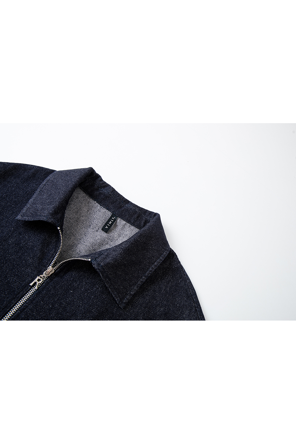 Washed Denim Jacket with Youthful Straight Cut-VIMLYSTORE