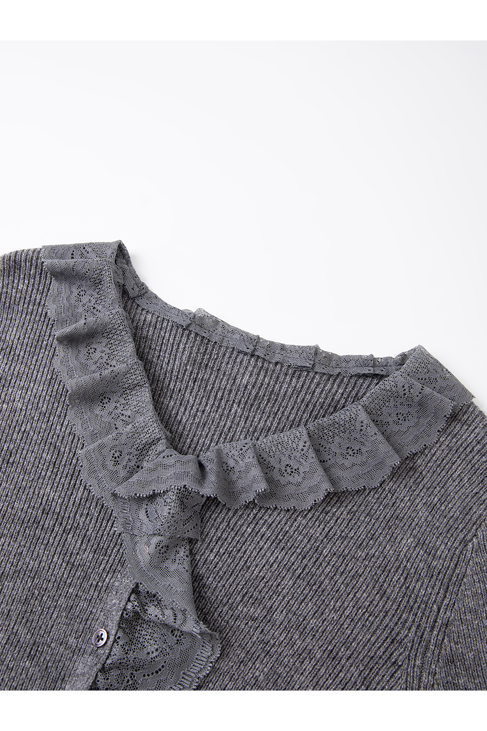 Lace-Trimmed V-Neck Layering Knit Camisole-VIMLYSTORE