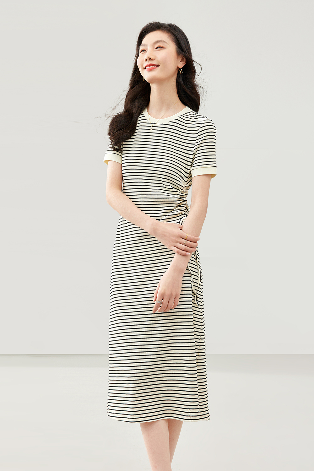 Slimming Striped Dress