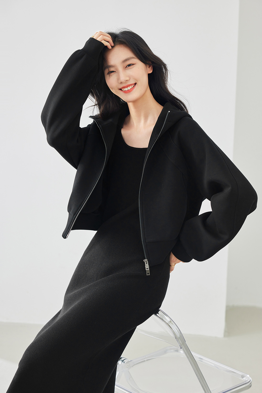 Casual Hooded Short Jacket