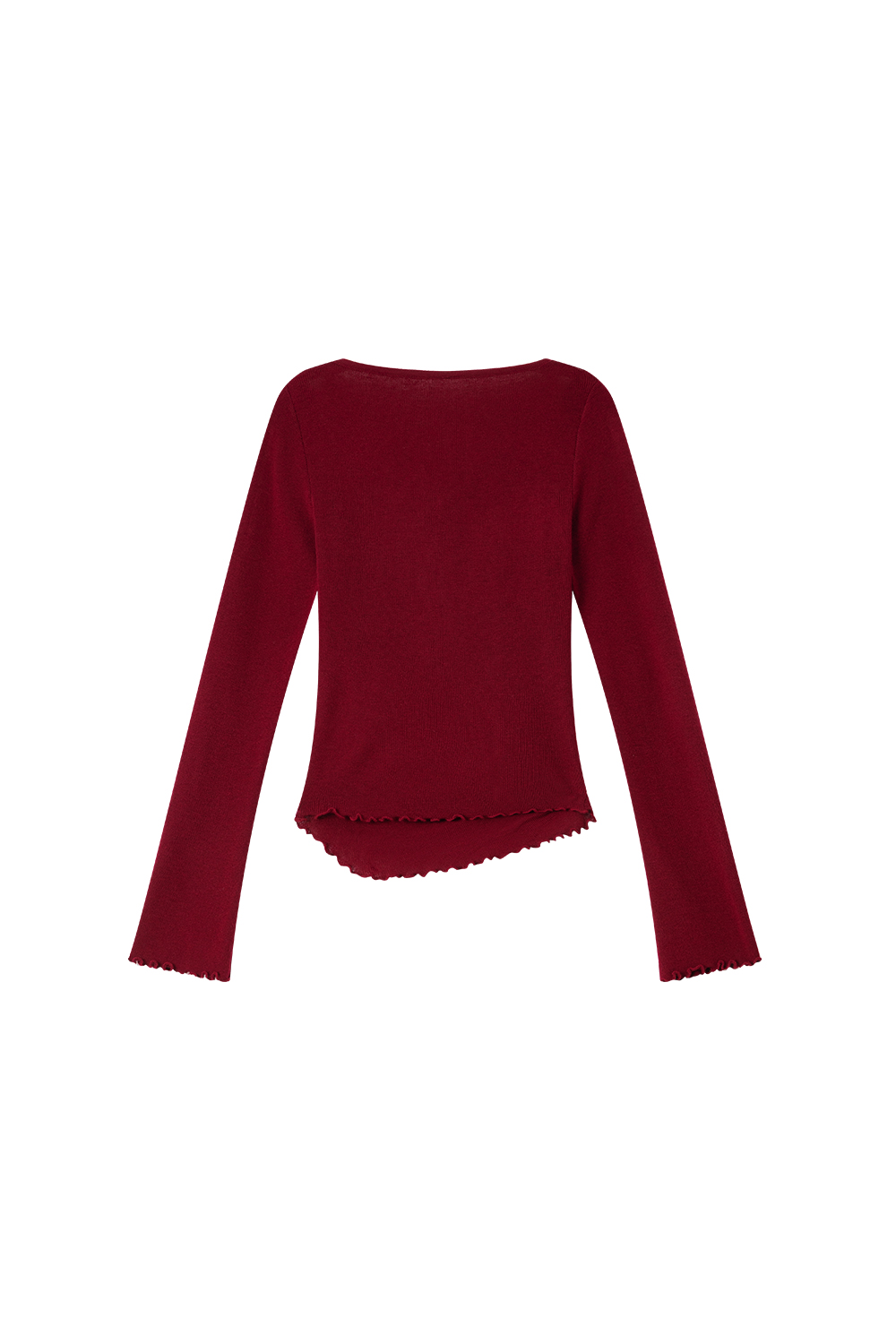 Boat-Neck Wool Knit Sweater with Statement Sleeves-VIMLYSTORE