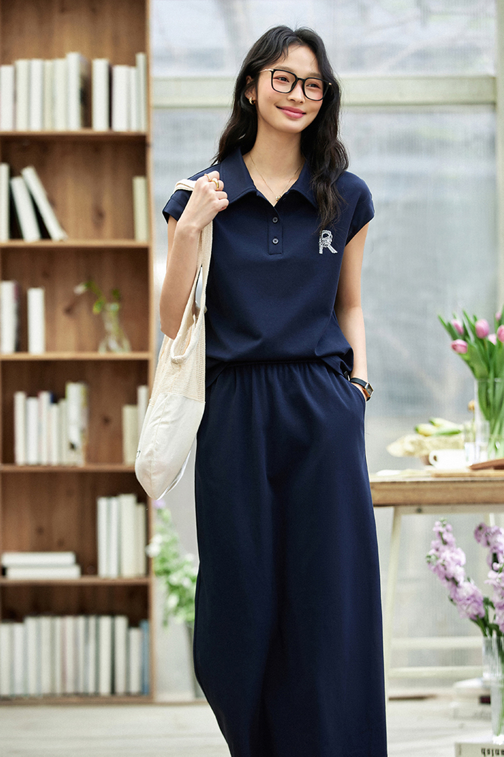 Fashion Casual Polo-collar Set