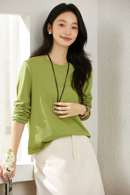 Essential Crewneck Layering Tee-VIMLYSTORE