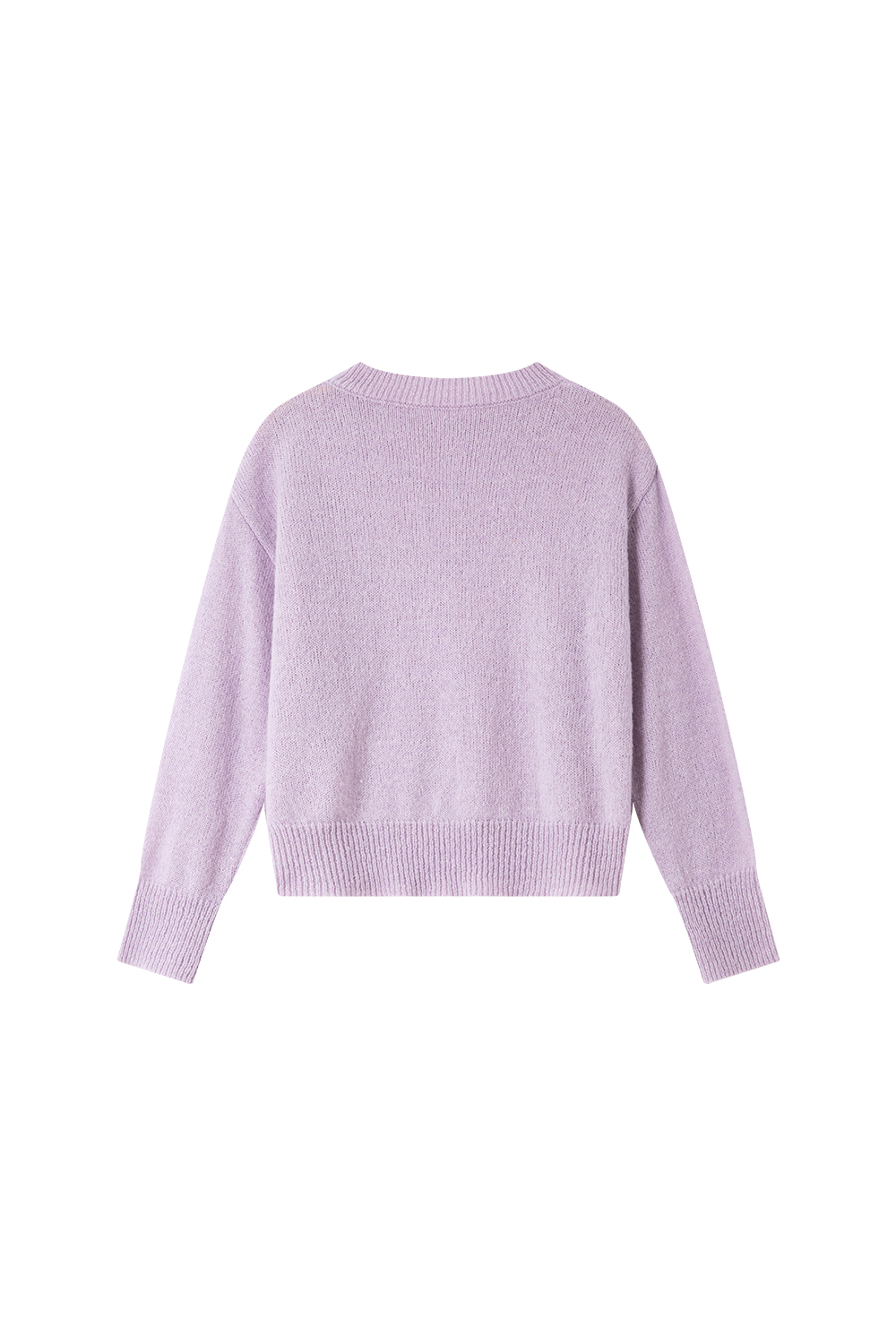 Lilac Round-Neck Top & Pencil Skirt Set for Polished Office Wear-VIMLYSTORE