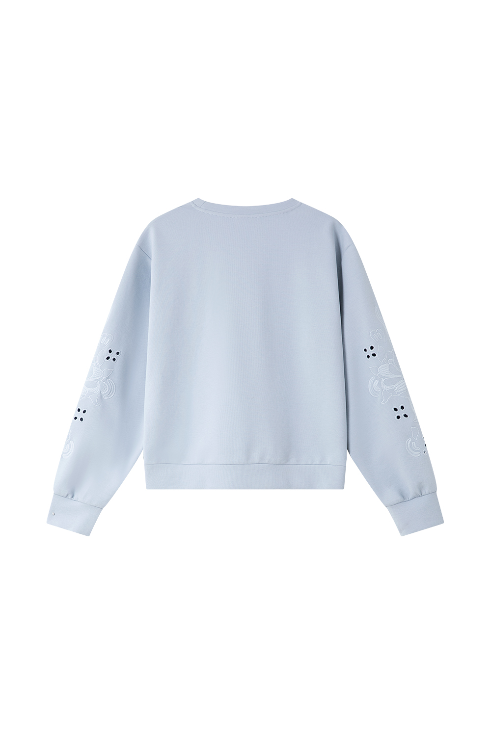 Openwork-Embroidered Oversized Sweatshirt-VIMLYSTORE