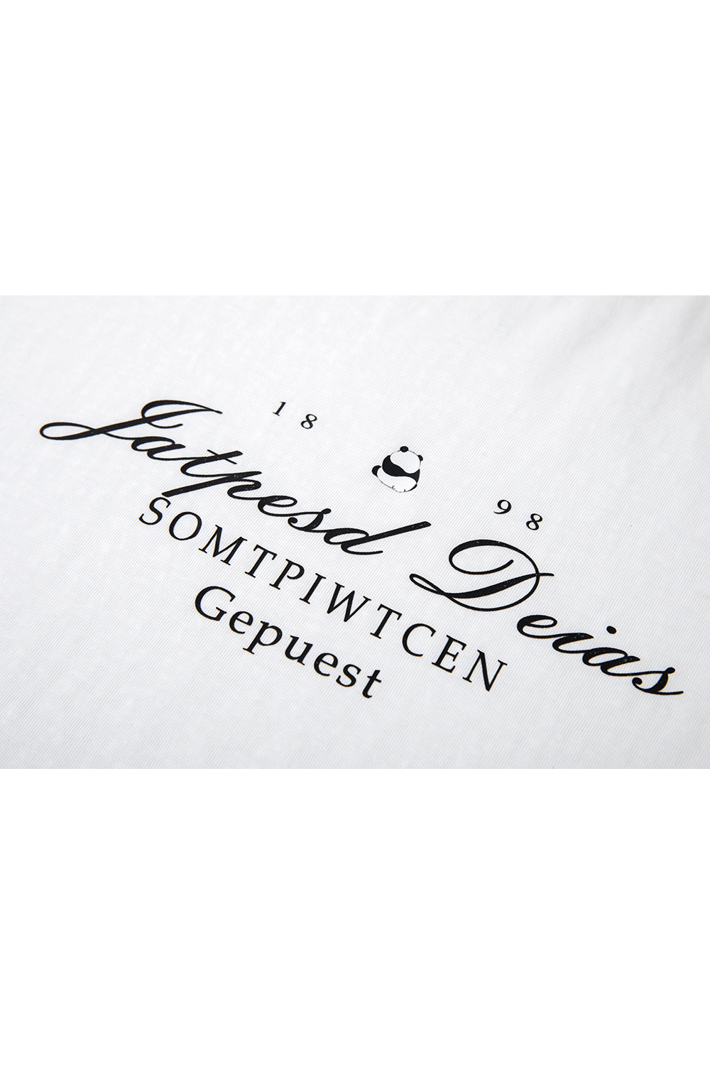 Letter Print Loose Round Neck Short Sleeve T-Shirt-VIMLYSTORE