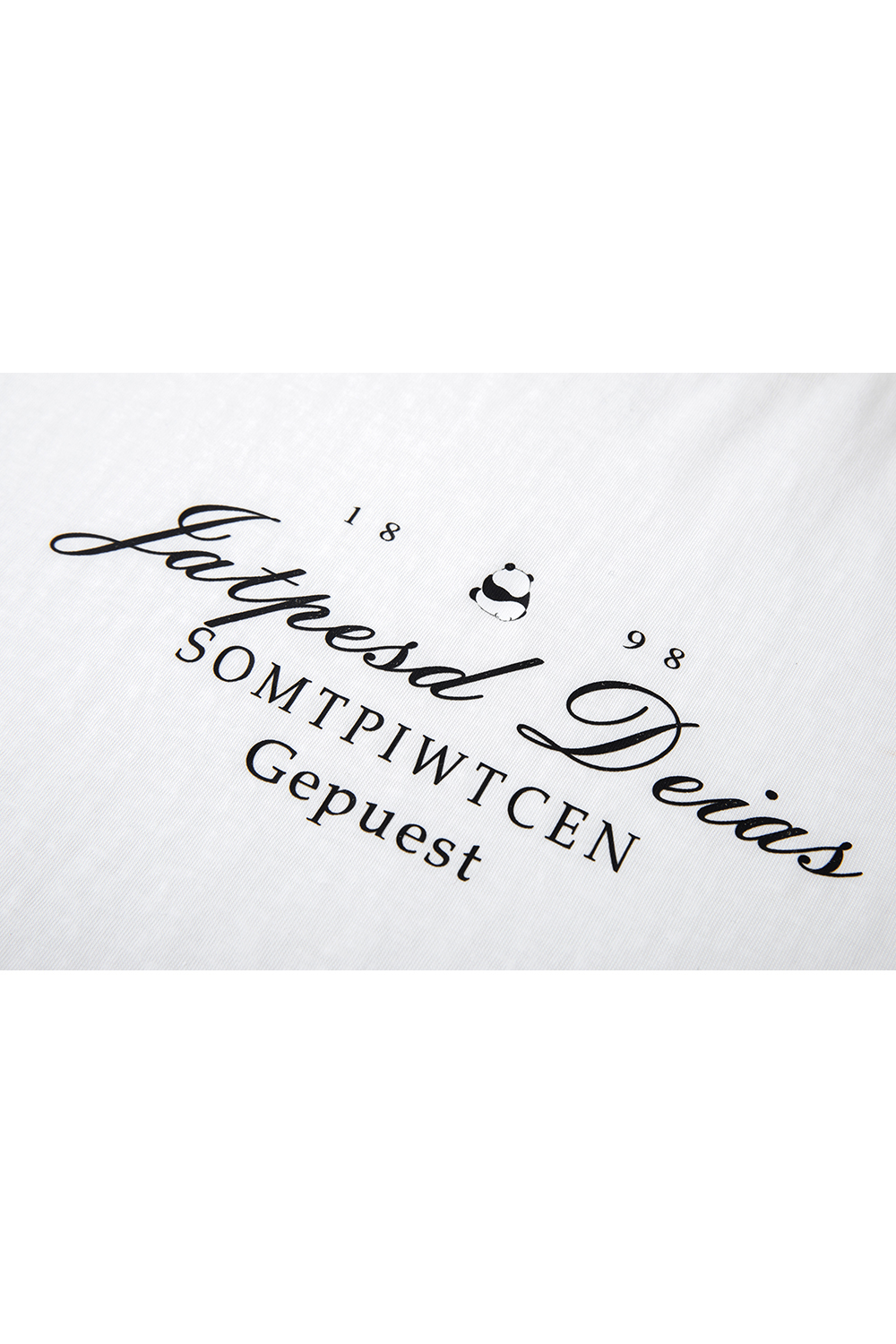 Letter Print Loose Round Neck Short Sleeve T-Shirt-VIMLYSTORE