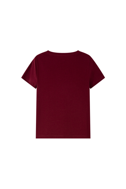 Dopamine Solid Color Casual Versatile V-Neck Loose Top-VIMLYSTORE