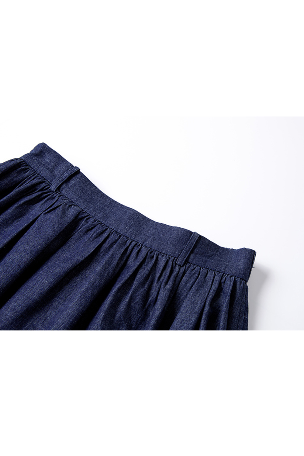 Stylish Casual Sleeveless High-Waist Denim Maxi Skirt Set-VIMLYSTORE