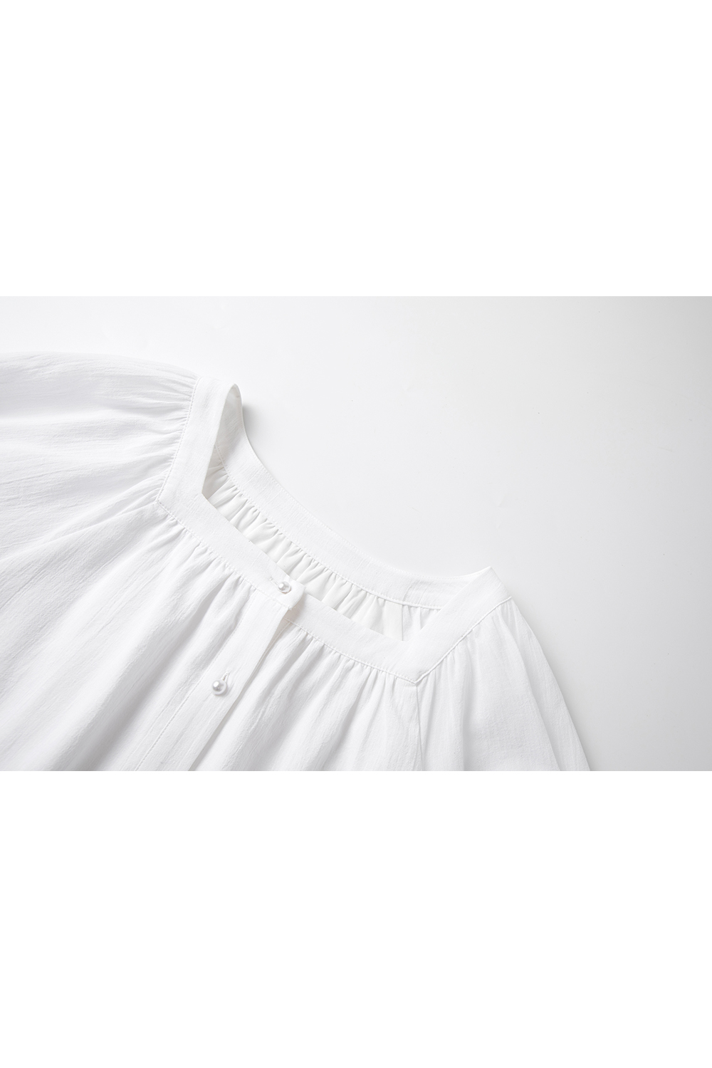 French Retro Square Neck Loose Shirt-VIMLYSTORE