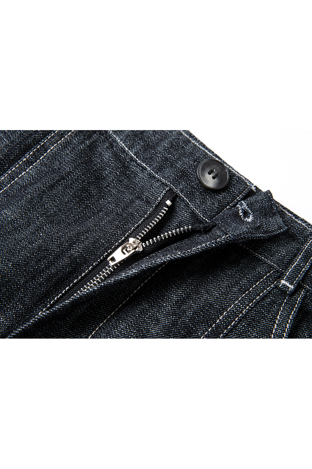 Black Grey Retro Denim High Waist Straight Pencil A-Line Midi Skirt