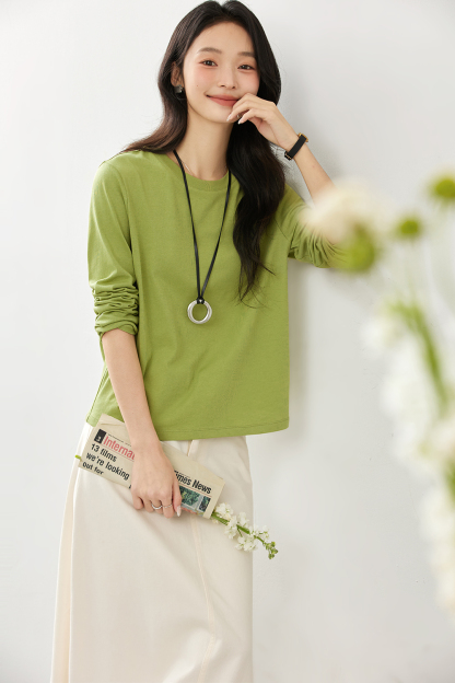 Essential Crewneck Layering Tee-VIMLYSTORE