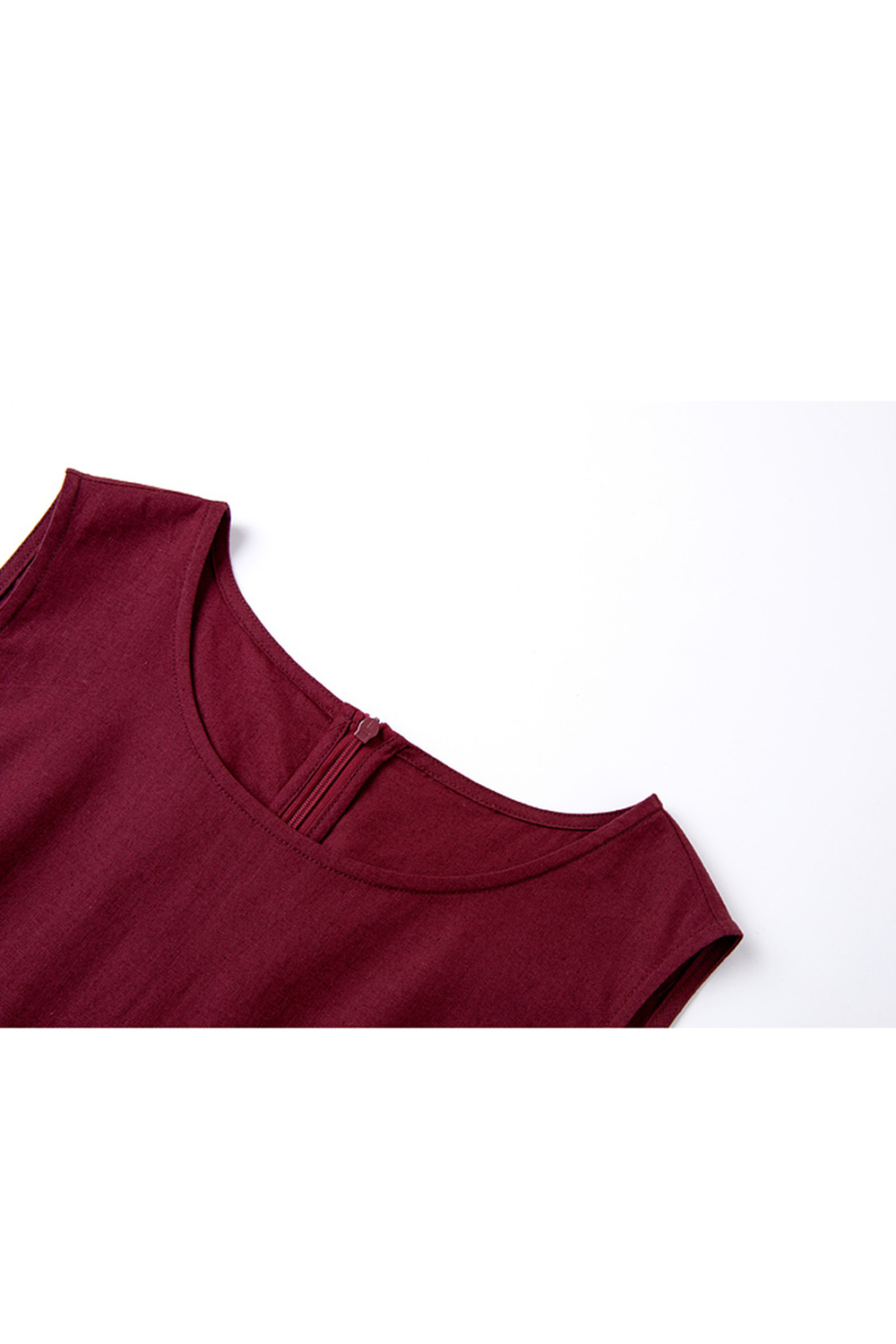 Fashion Minimalist Sleeveless Round-Neck Maxi Dress-VIMLYSTORE