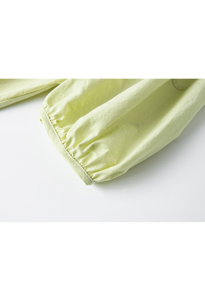 Casual & Stylish Loose Tie-Front Round Neck Puff Sleeve Blouse-VIMLYSTORE