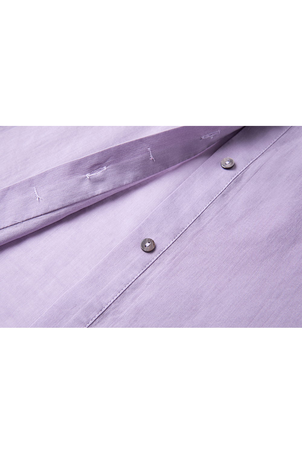 Monet Purple Linen-Cotton Light Luxury Youthful Chic Shirt-VIMLYSTORE