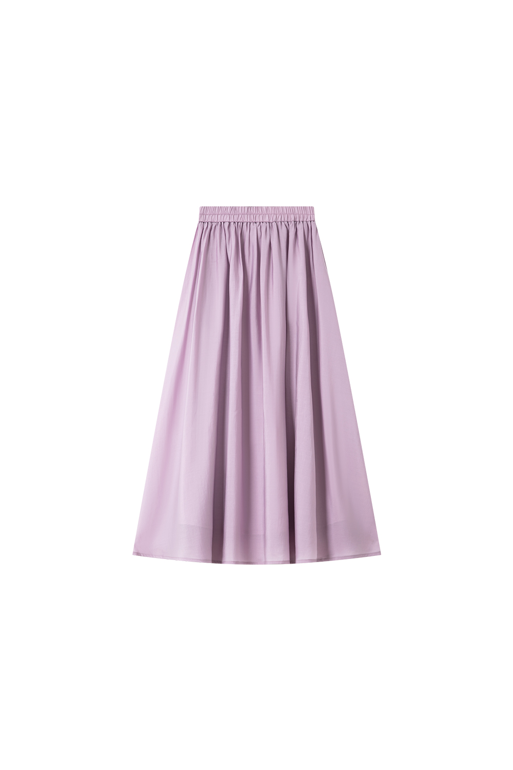 Lilac Round-Neck Top & Pencil Skirt Set for Polished Office Wear-VIMLYSTORE
