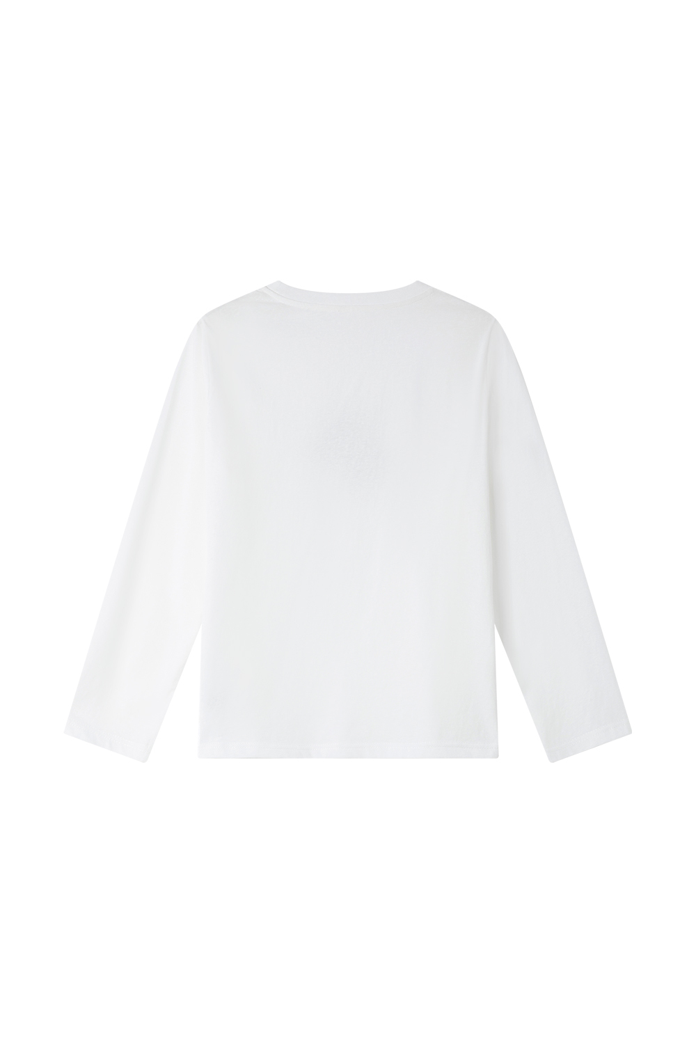 Relaxed Fit Long-Sleeve Tee with Cherub Print-VIMLYSTORE