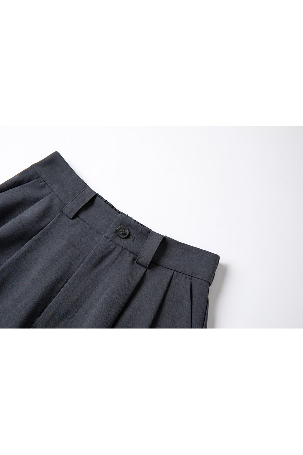 Pleated Wide-Leg Dress Pants with Relaxed Waist-VIMLYSTORE