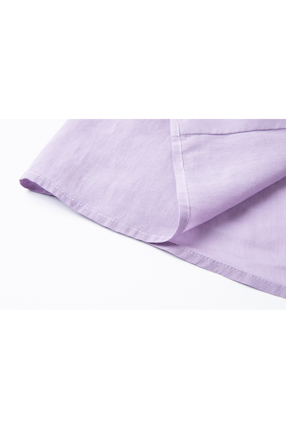 Monet Purple Linen-Cotton Light Luxury Youthful Chic Shirt-VIMLYSTORE