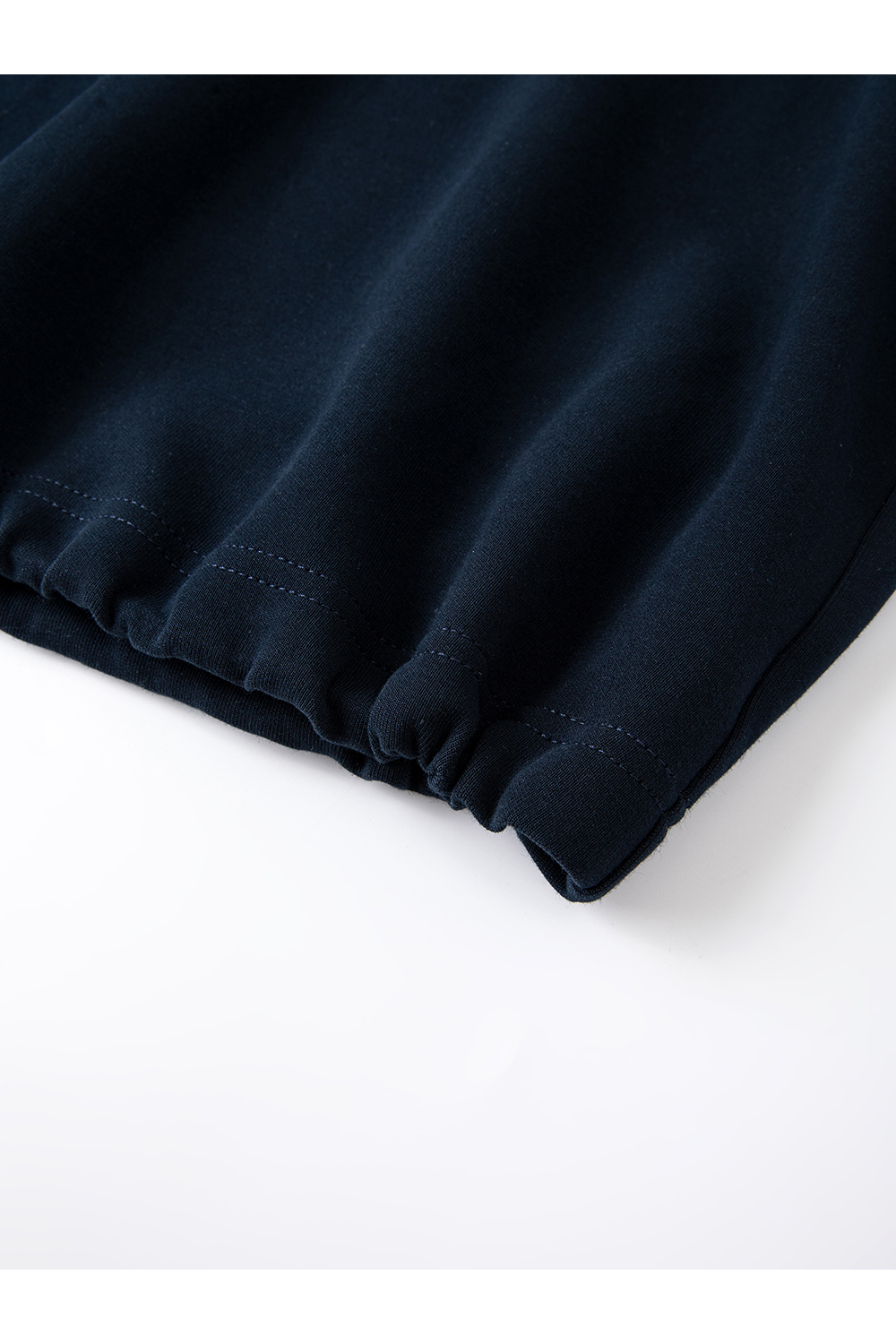 Navy Blue Fake Two-Piece Top with Long Skirt Set-VIMLYSTORE