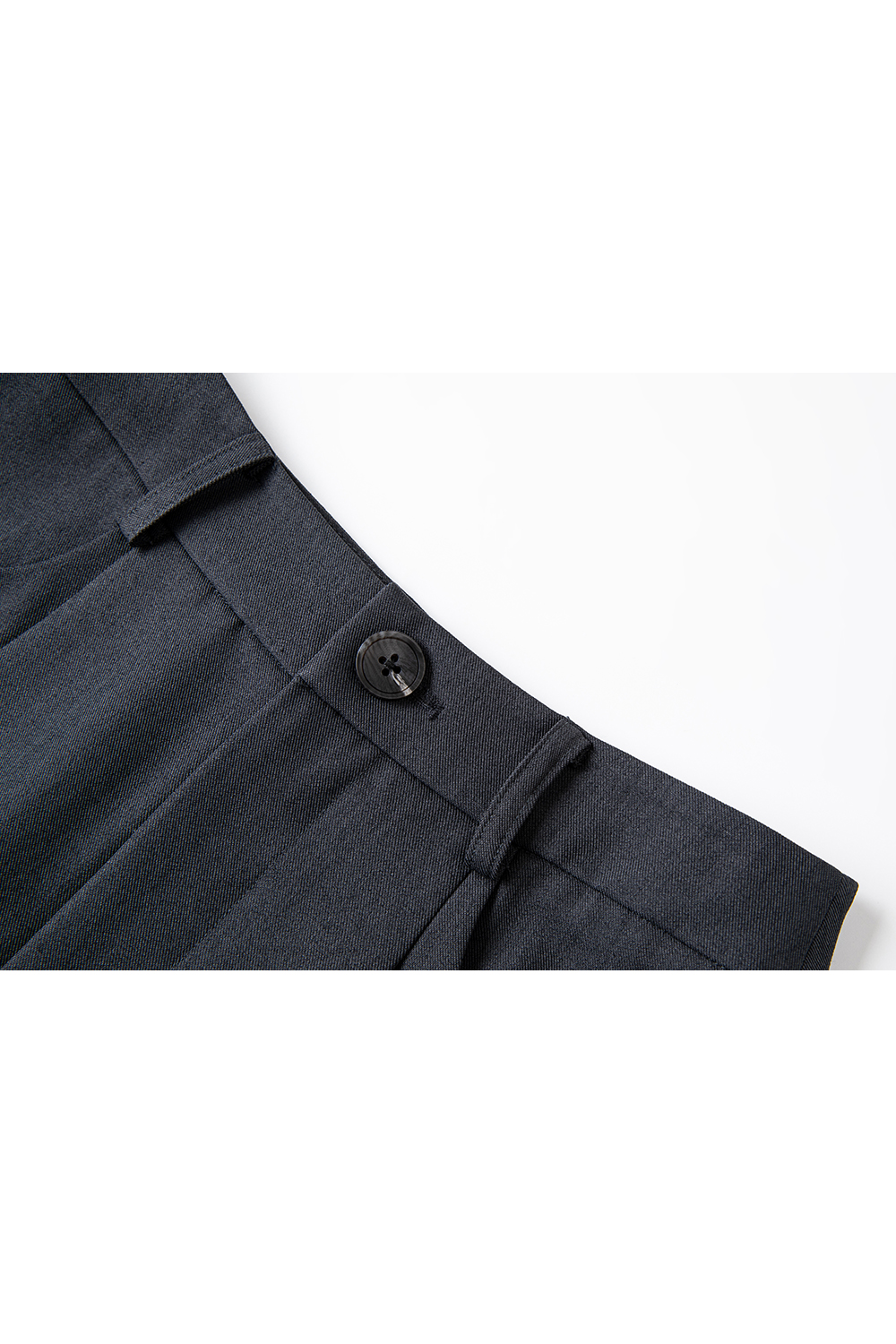 Fluid Gray Wide-Leg Trousers with Tailored Drape-VIMLYSTORE