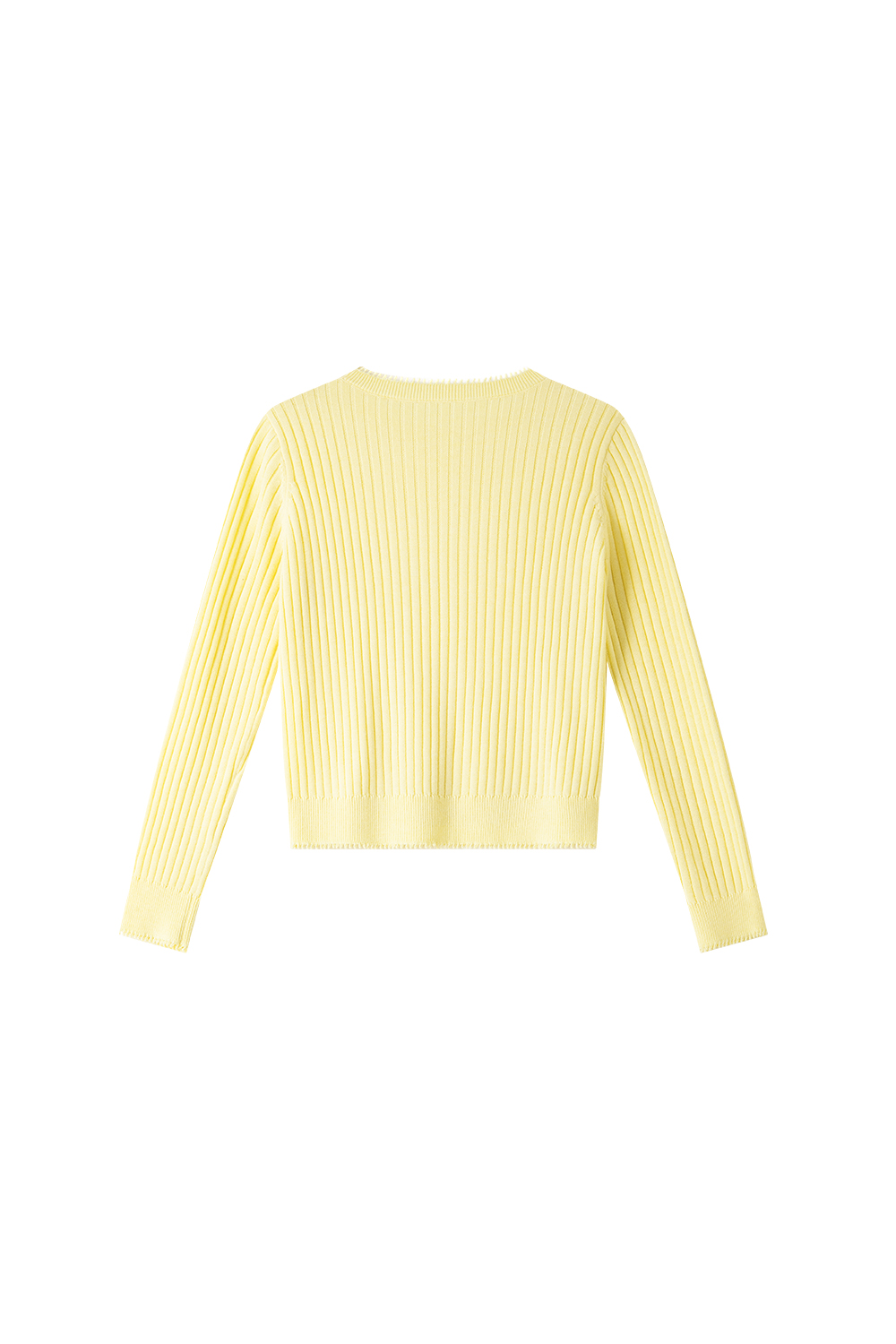 Ribbed Wool Blend Loose Round Neck Knitted Top-VIMLYSTORE