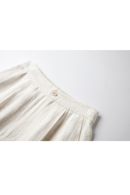 Premium "Old Money" Style Sleeveless Shirt & Pants Linen Set