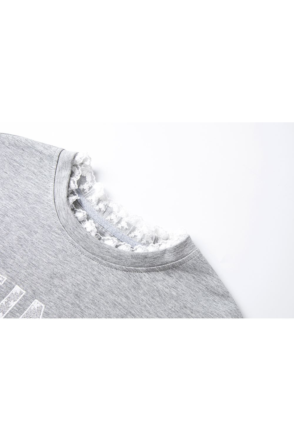 Lace Trim Skirt & Sweatshirt Set-VIMLYSTORE