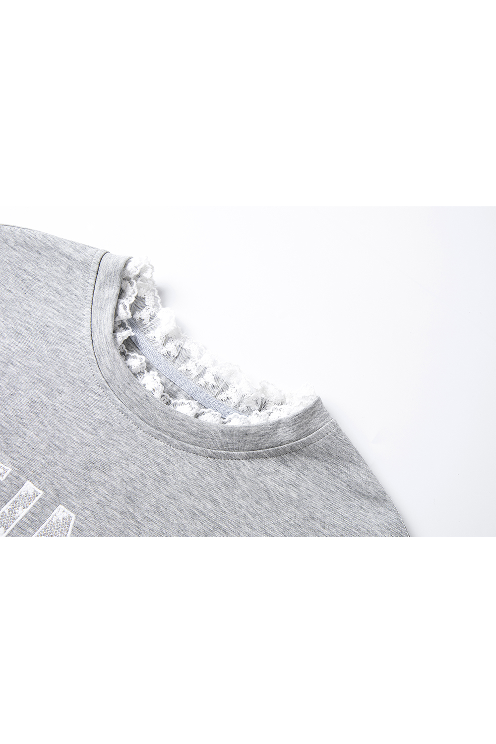 Lace Trim Skirt & Sweatshirt Set-VIMLYSTORE