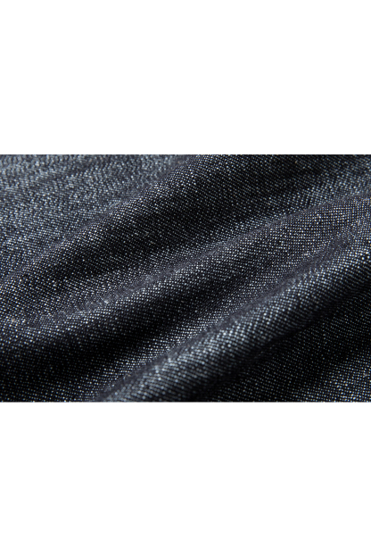 Black Grey Retro Denim High Waist Straight Pencil A-Line Midi Skirt