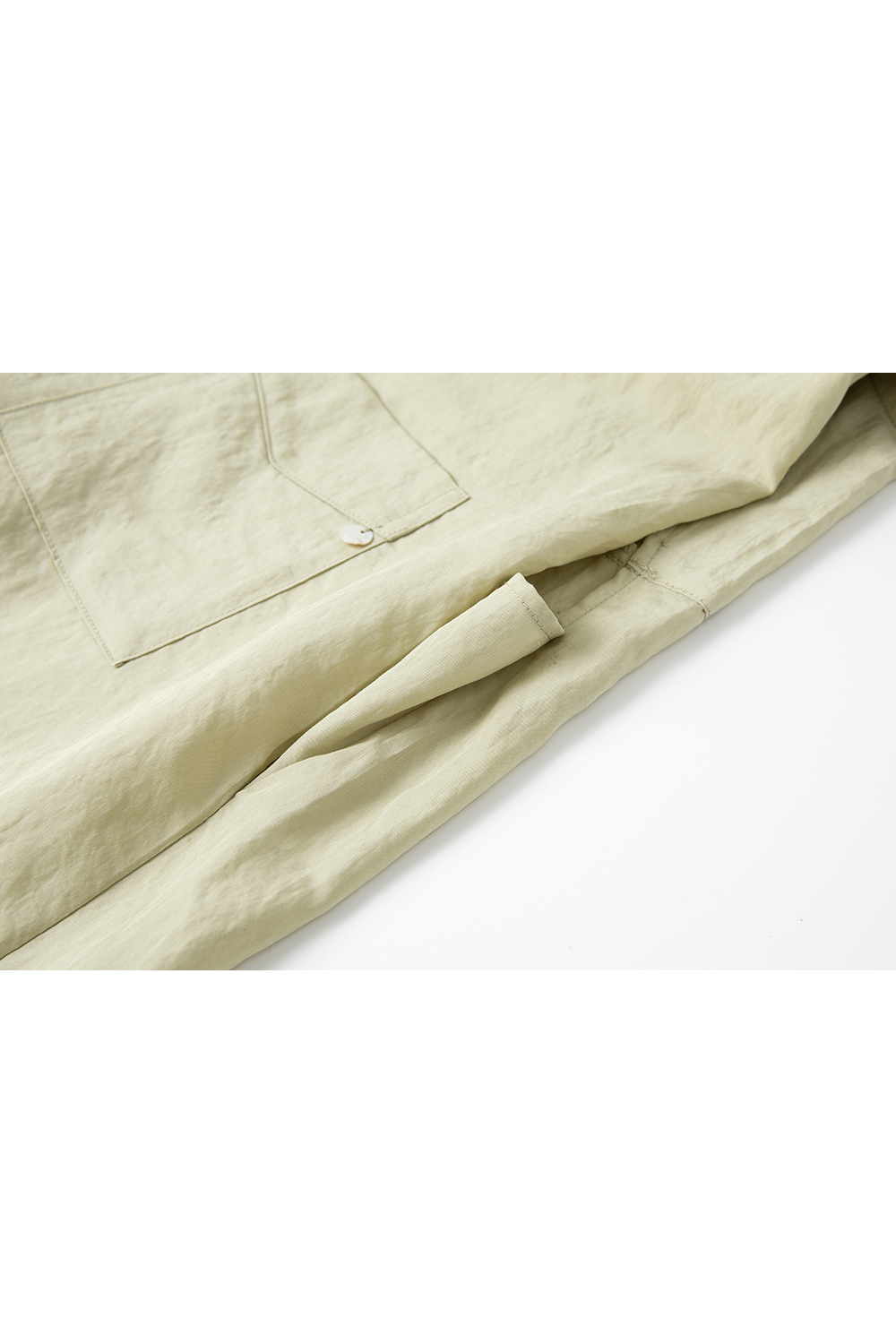 Lyocell Sleeveless Collared Solid Shirt