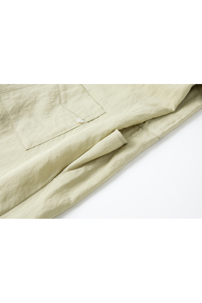 Lyocell Sleeveless Collared Solid Shirt