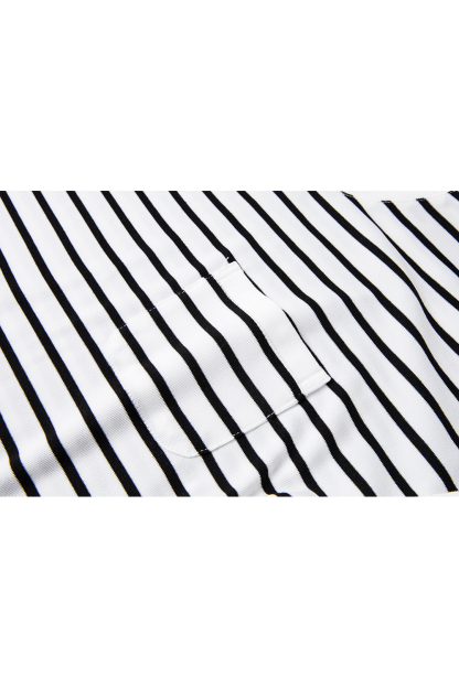 Color Block Striped Short Sleeve Round Neck T-Shirt