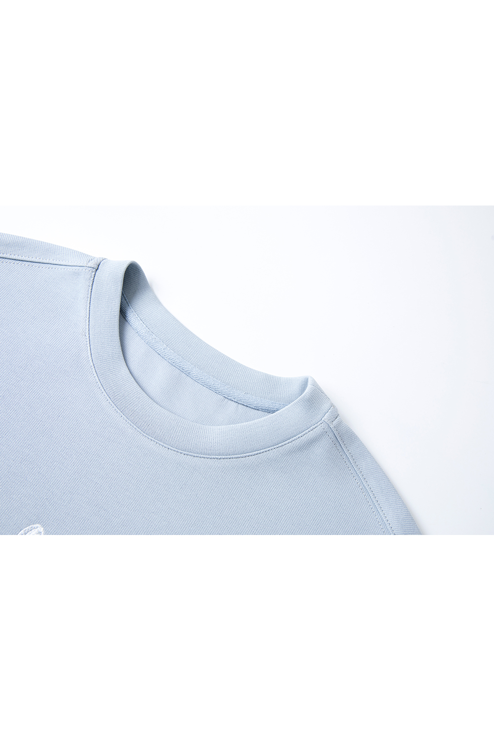 Sky Blue Tulip-Sleeve Oversized Pullover-VIMLYSTORE