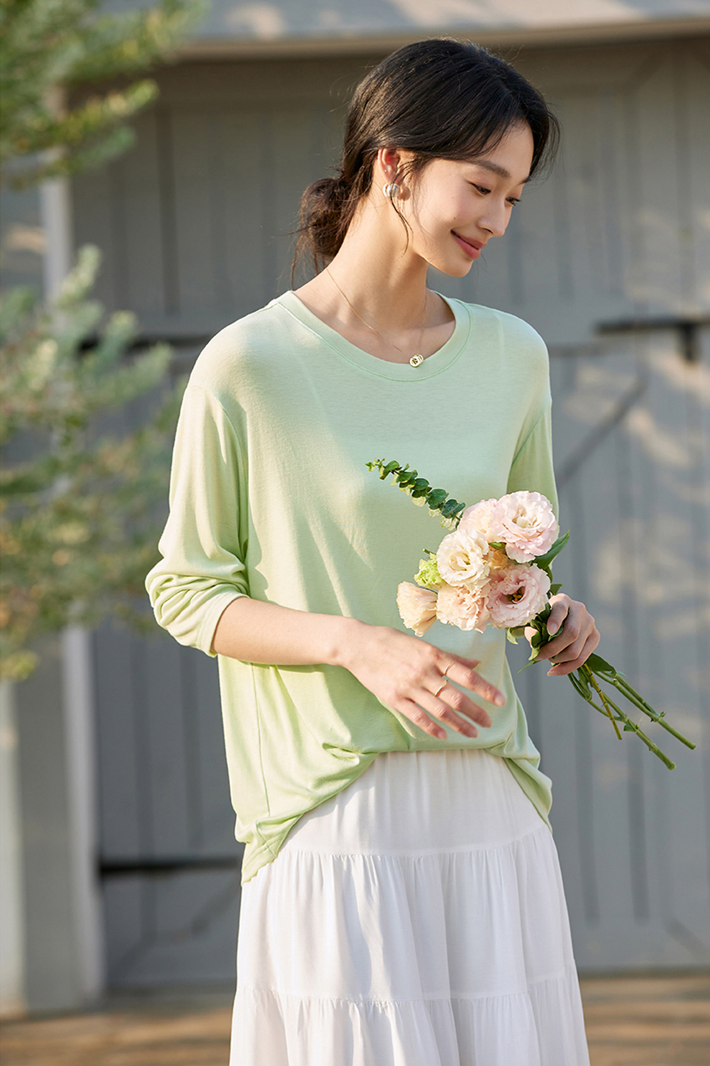 Lyocell Minimalist Casual Loose Sun-protection Top-VIMLYSTORE
