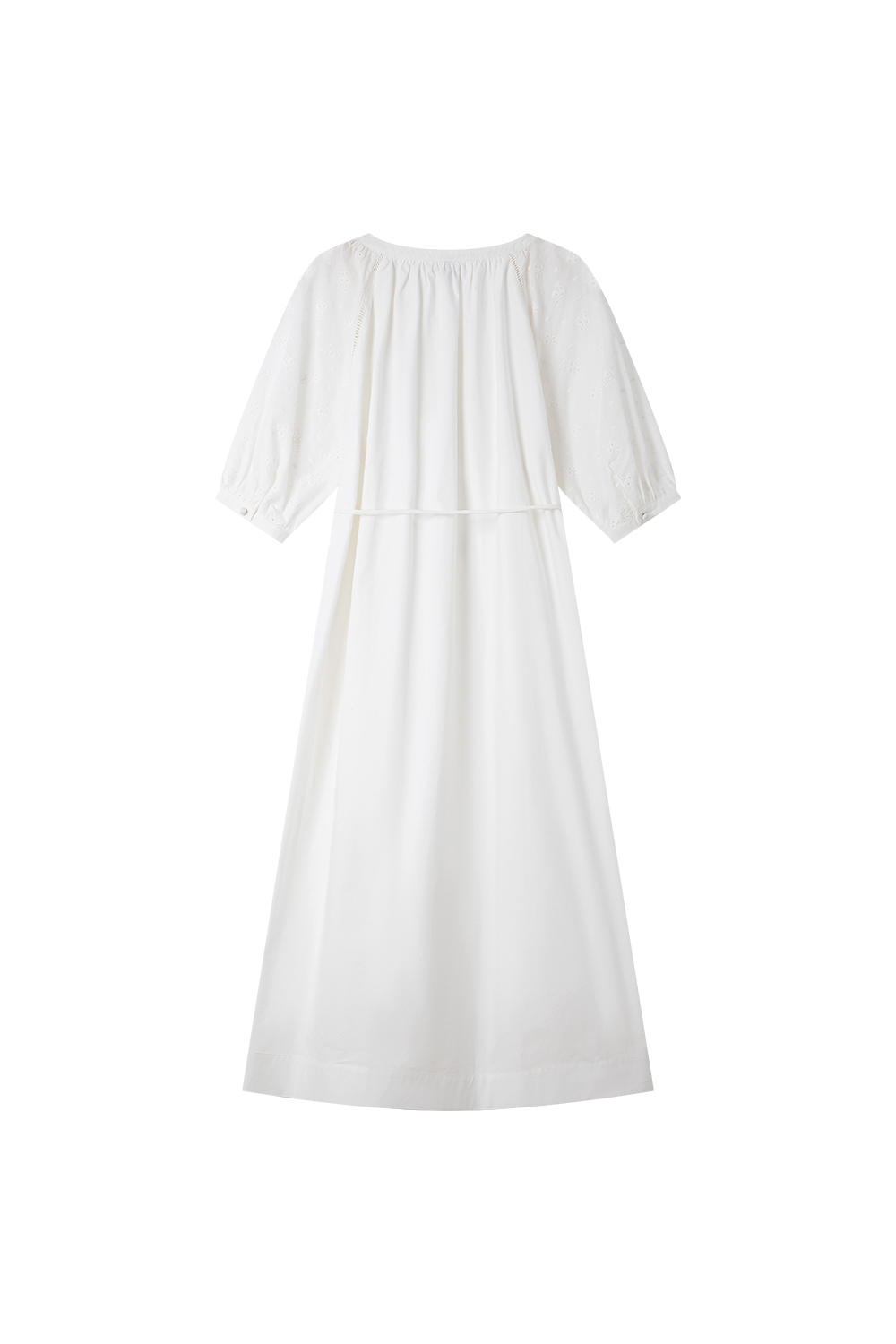 Breathable Floral Embroidery V-Neck Slimming Maxi Dress