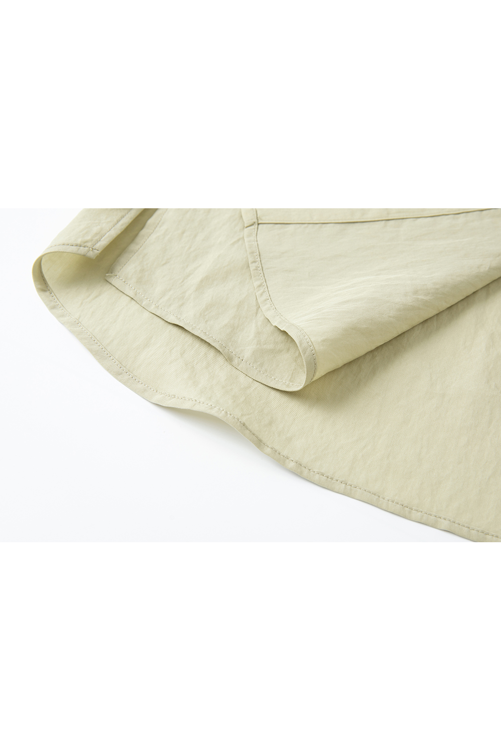 Lyocell Sleeveless Collared Solid Shirt
