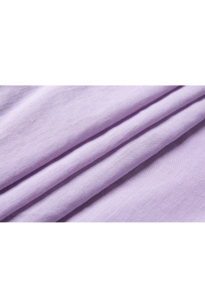 Monet Purple Linen-Cotton Light Luxury Youthful Chic Shirt-VIMLYSTORE