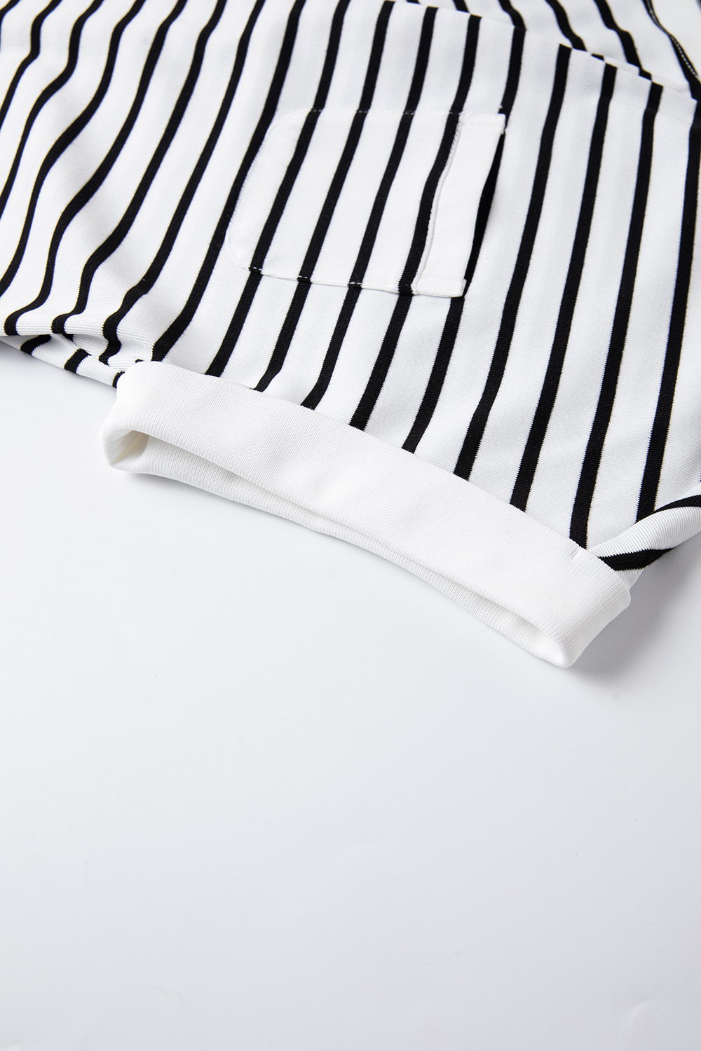 Color Block Striped Short Sleeve Round Neck T-Shirt