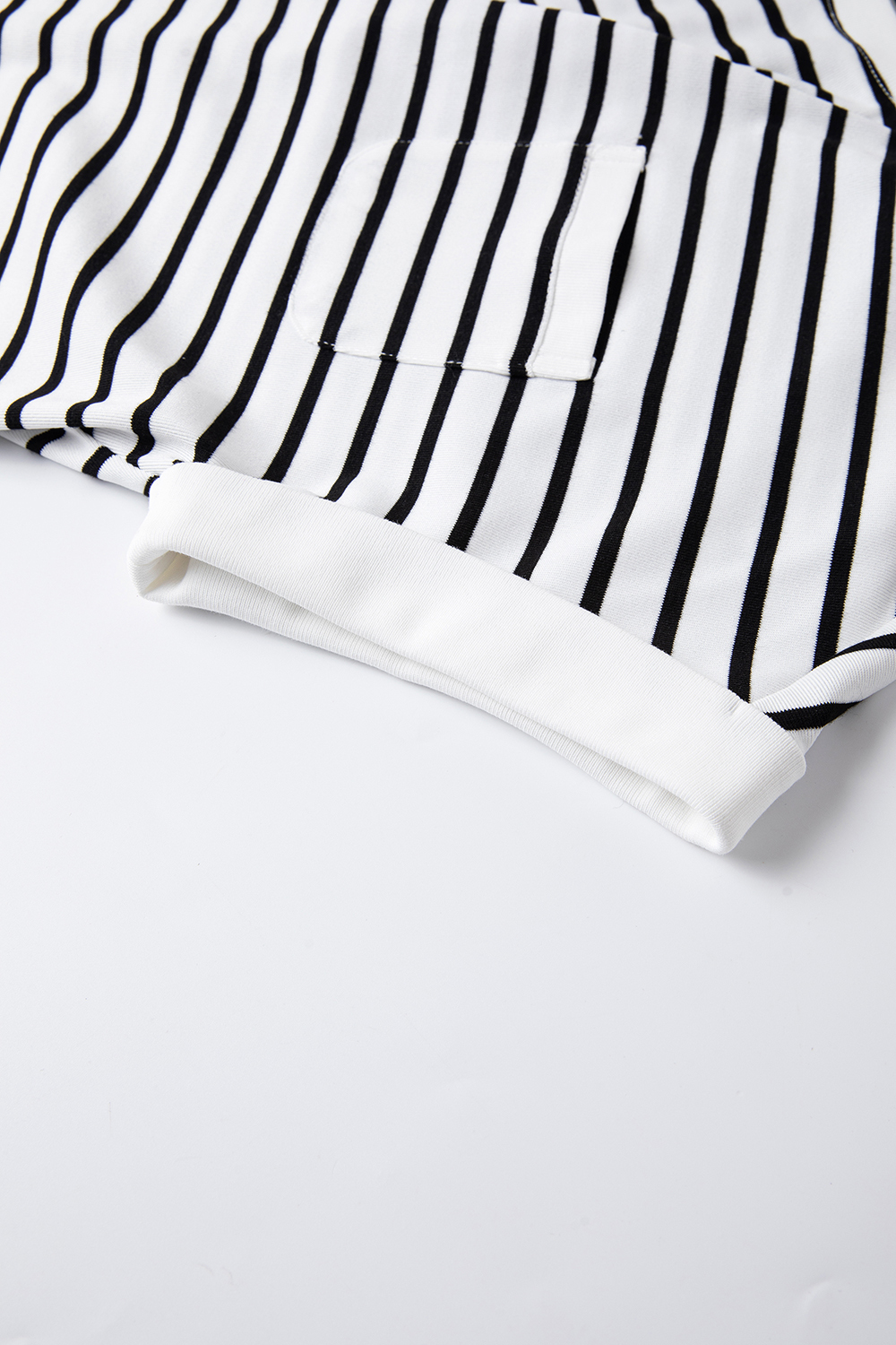 Color Block Striped Short Sleeve Round Neck T-Shirt