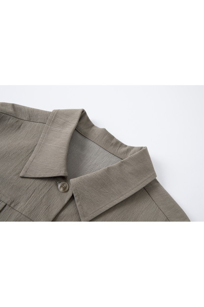 Premium Notch-Neck Blouse & Wide-Leg Pants Set for Office Chic-VIMLYSTORE