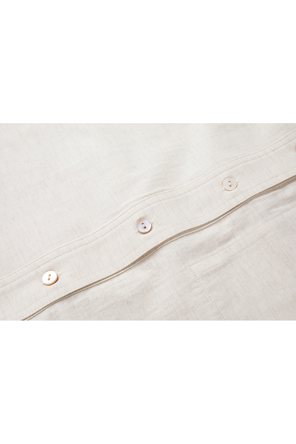 Oatmeal Oversized Shirt with Dual-Button Cuff Detail-VIMLYSTORE